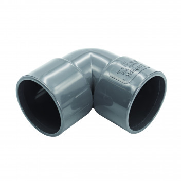 FLOPLAST S/WELD KNUCKLE BEND 90 DEG; 32MM ANTHRACITE GREY AG