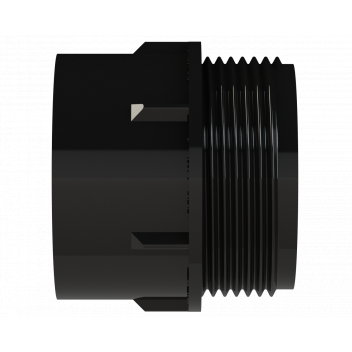 POLYPIPE S2000 MUPVC 40MM SCKT X MI CONNECTOR - BLACK