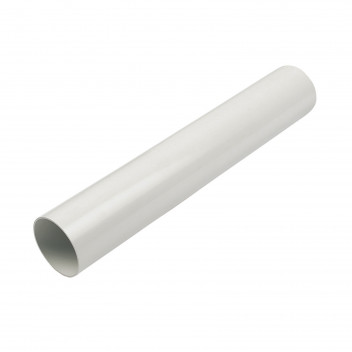 FLO DPR68 ROUND DOWNPIPE; 4M WHITE