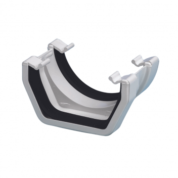 E.TUPLING SQUARE-ROUND GUTTER ADAPTOR - WHITE