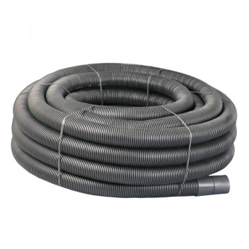 ELECTRICAL TWINWALL DUCTING - 110MM X 50M - BLACK (INC. COUP)