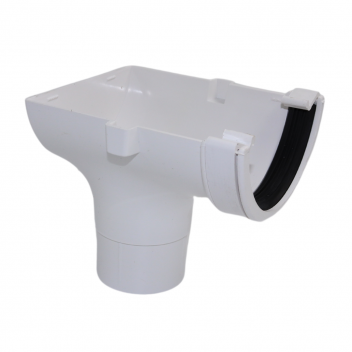 E.TUPLING 114MM SQUARE STOPEND OUTLET - WHITE