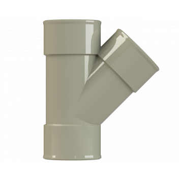 POLYPIPE S2000 MUPVC 40MM 45DEG BRANCH - SOLV GREY