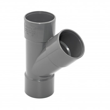 FLOPLAST S/WELD JUNCTION 45 DEG OBTUSE OFFSET; 40MM GREY