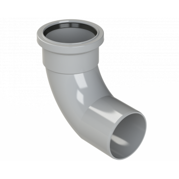 POLYPIPE RING-SEAL BEND (1XSCKT);3\"/82MM 92.5DEG GRY