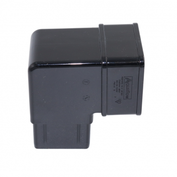 E.TUPLING 65MM SQUARE OFFSET BEND 92.5DEG - BLACK