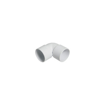E.TUPLING SOLVENT WASTE 90DEG BEND - 50MM - WHITE