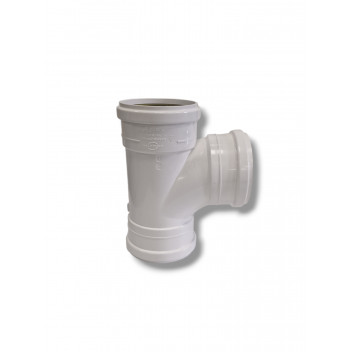 E.TUPLING 4\" SOIL 90DEG TRIPLE SOCKET BRANCH - WHITE