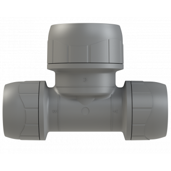 POLYPLUMB TWO ENDS REDUCED TEE; 15X15X22