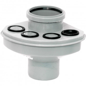 E.TUPLING 4\" SOIL MANIFOLD -  WHITE