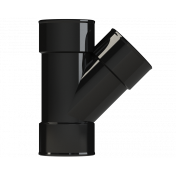 POLYPIPE S2000 MUPVC 50MM 45DEG BRANCH - BLACK