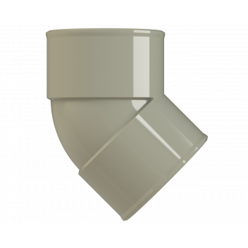 POLYPIPE S2000 50MM MUPVC 45 DEG OBT BEND - SOLV GREY