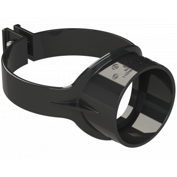 POLYPIPE RING-SEAL STRAPBOSS(OPEN);BACKFIX 4\"/110 BK