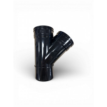 E.TUPLING SOLVENT SOIL 135DEG DOUBLE-SOCKET BRANCH - BLACK
