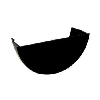 E.TUPLING 112MM HALF-ROUND INTERNAL STOPEND - BLACK