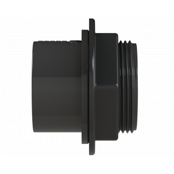 S/WELD TANK CONNECTOR; 40MM BLACK