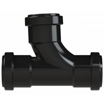 PUSHFIT SWEPT TEE 91.25DEG; 40MM BLACK