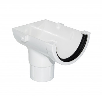 FLOPLAST MINIFLO STOPEND OUTLET WHITE