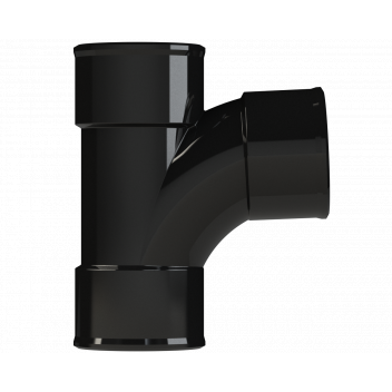 POLYPIPE S2000 32MM MUPVC 92.5DEG SWEPT TEE - BLACK