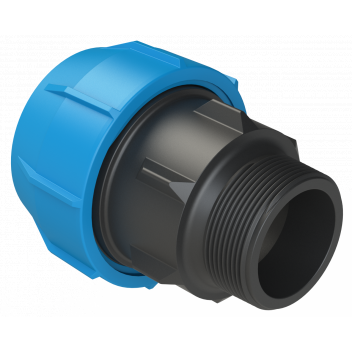 POLYFAST MALE ADAPTOR; 63MM X 2\" BSP