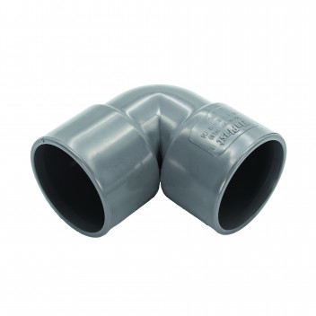 FLOPLAST S/WELD KNUCKLE BEND 90 DEG; 32MM GREY