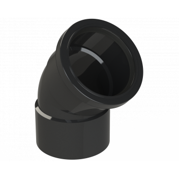 POLYPIPE RING-SEAL OFFSET BEND; 3\"/82MM135 DEG BLACK