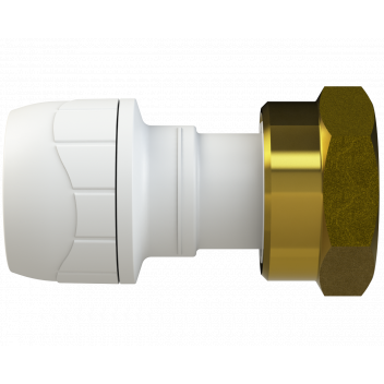 POLYPLUMB ENHANCED - 15X3/4\" STRAIGHT TAP CONNECTOR - WHITE