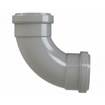 PUSHFIT SWEPT BEND 91.25DEG; 50MM GREY