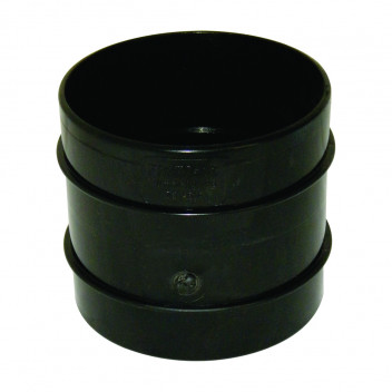 FLOPLAST SOLVENT SOIL110 D/S PIPE COUPLER;BLACK