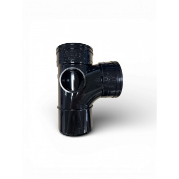 E.TUPLING SOLVENT SOIL 92.5DEG DOUBLE-SOCKET BRANCH - BLACK