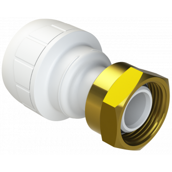 POLYPLUMB ENHANCED - 22X3/4\" STRAIGHT TAP CONNECTOR - WHITE