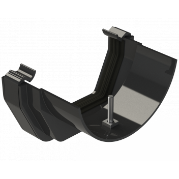 RW FITTS PLASTIC-METAL GUTT ADAPTOR;BLCK