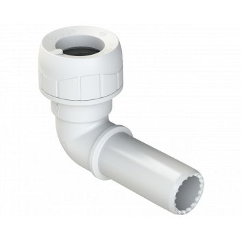 POLYPLUMB ENHANCED - 22MM SPIGOT ELBOW - WHITE