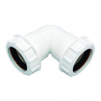 FLO UNI KNUCKLE BEND 90 DEG; 40MM WHT
