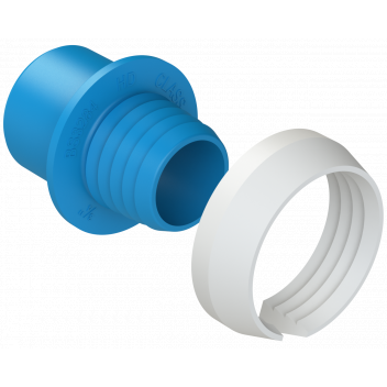 POLYFAST MID BLUE PE ADAPTOR SET; 25MM