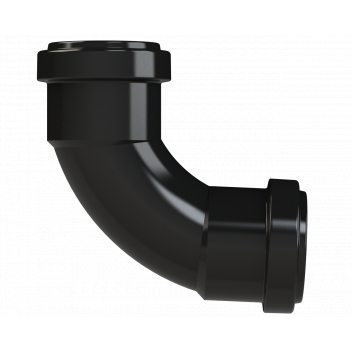 PUSHFIT SWEPT BEND 91.25DEG; 40MM BLACK