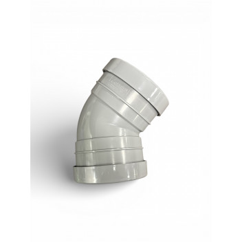 E.TUPLING 6\" PUSH-FIT SOIL D/S 45DEG BEND - GREY