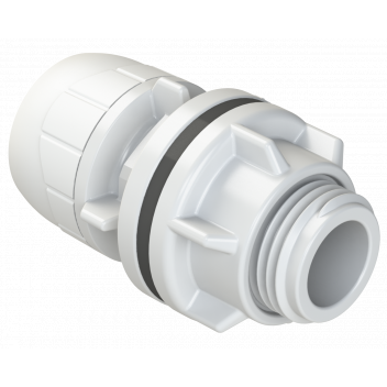 POLYPLUMB ENHANCED - 15X1/2\" TANK CONNECTOR - WHITE