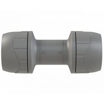 POLYPLUMB STRAIGHT COUPLER; 22MM