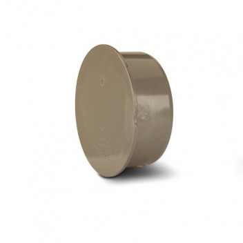 POLYPIPE RING-SEAL SOCKET STOP END PLUG; 6\"/160MM SOLV GREY