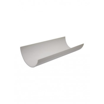 E.TUPLING 112MM HALF-ROUND GUTTER - 4M - WHITE