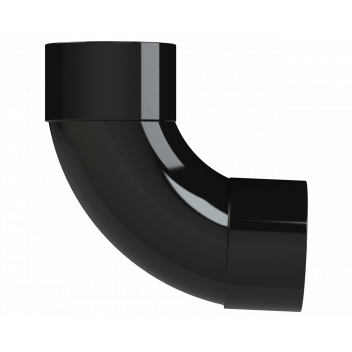 S/WELD SWEPT BEND 92.5DEG; 50MM BLACK