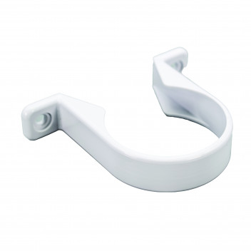 FLOPLAST S/WELD PIPE CLIP; 50MM WHITE