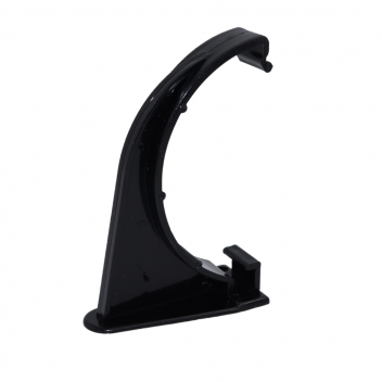 E.TUPLING 112MM HALF-ROUND FASCIA BRACKET - BLACK