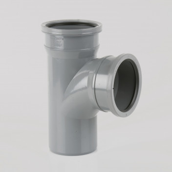 110MM X 92½° DOUBLE SOCKET BRANCH WITHOUT BOSSES