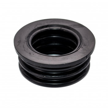 FLOPLAST BOSS ADAPTOR (RUBBER PUSHFIT);40MM BLK
