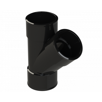 POLYPIPE S2000 MUPVC 40MM 45DEG BRANCH - BLACK