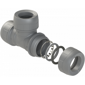 POLYPLUMB EQUAL TEE; 28MM