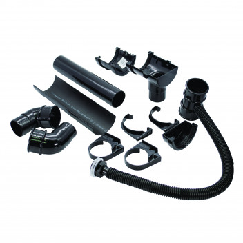 MINIFLO HALF SHED PACK (ONE SIDE);BLACK