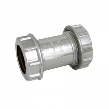 FLO UNI STRAIGHT COUPLING; 32MM CHROME